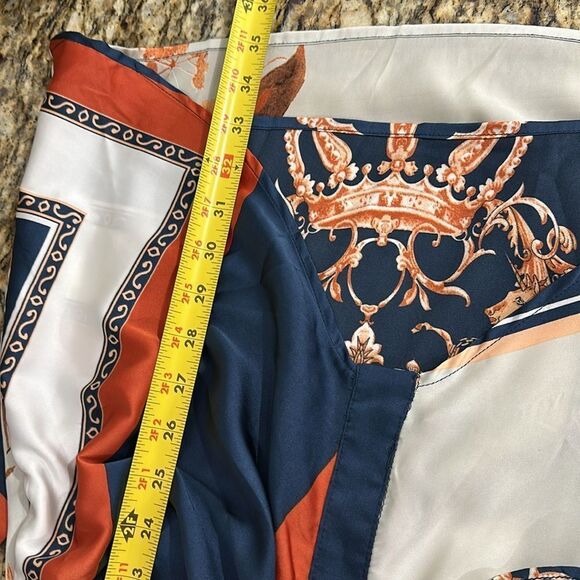 AKIRA Long Sleeves Collared Satin Tie Front Mini Tunic Dress Size S - Picture 13 of 13